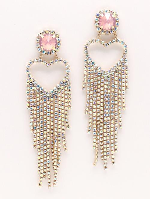 gold heart shaped earring - 18033962 - Very Small Image - 1
