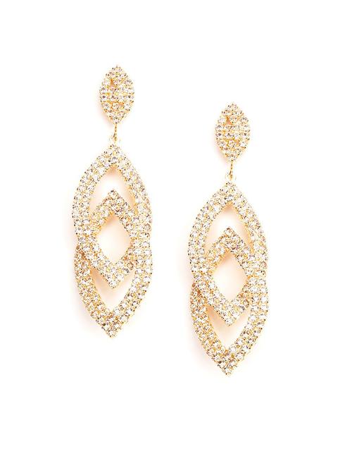 gold embellished earring - 18034017 - Very Small Image - 1