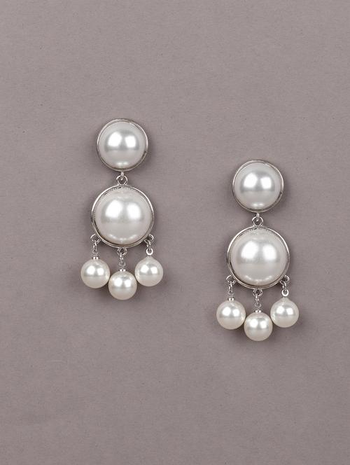 gold metal drop earring - 18034087 - Very Small Image - 1