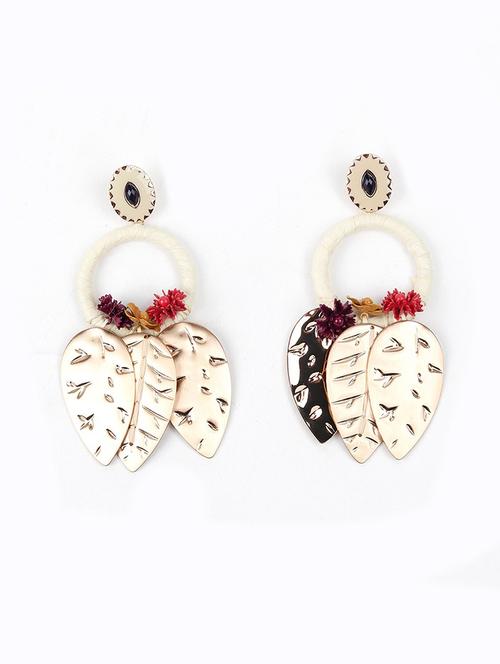 multi colored metal drop earring - 18034118 - Very Small Image - 1