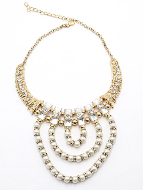 debonair faux pearl necklace - 18034224 - Very Small Image - 1
