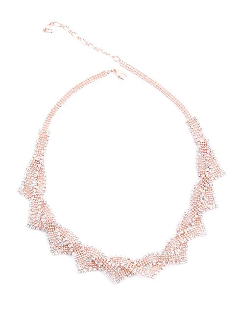 entangled rose gold collar necklace - 18034301 - Very Small Image - 1