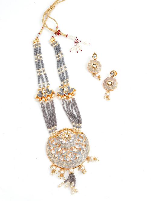 multi colored metal necklaces and earring - 18034375 - Very Small Image - 1