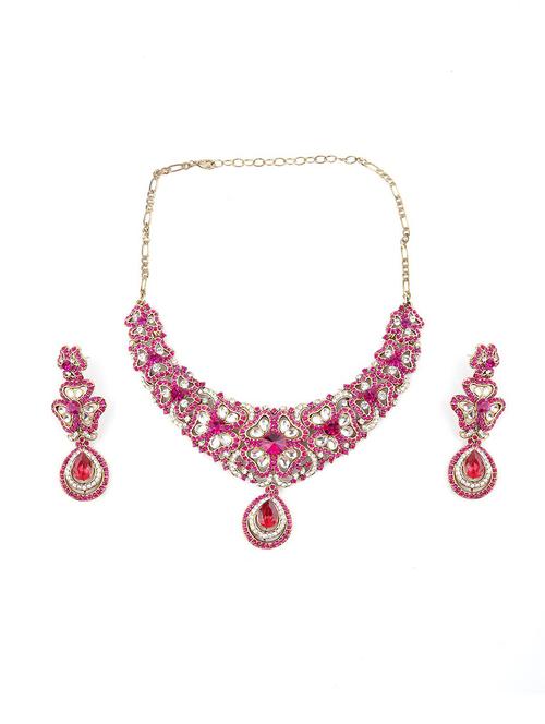 multi colored metal necklaces and earring - 18034605 - Very Small Image - 1