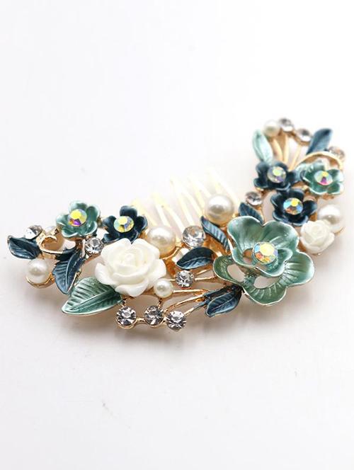 odette diamonds studded bow hair clip set - 18034707 - Very Small Image - 1