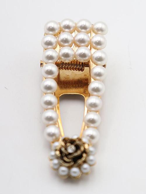 odette gold flower clip - 18034709 - Very Small Image - 1