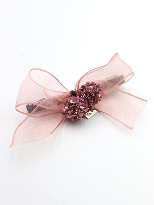 odette pink dual flower clip - 18034710 - Very Small Image - 1