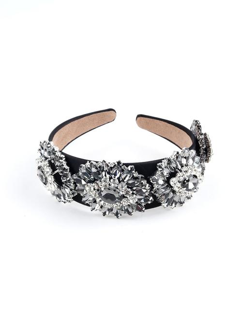 odette elegant rhinestone floral hairband - 18034743 - Very Small Image - 1