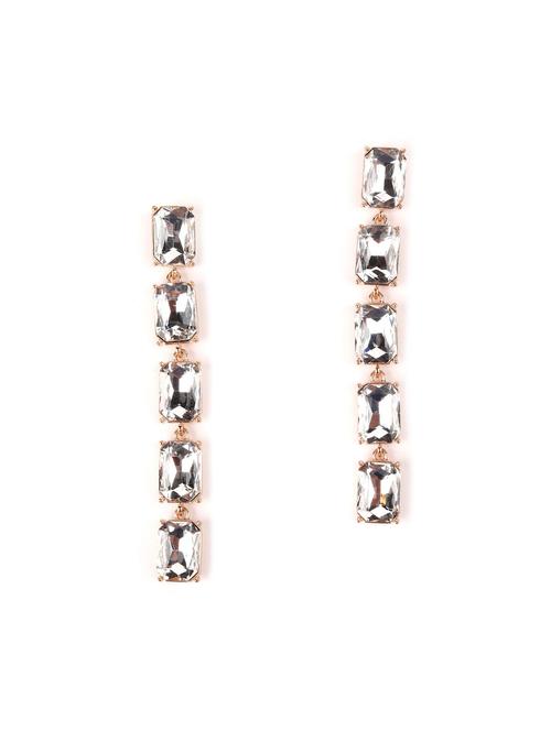 silver metal drop earring - 18034992 - Very Small Image - 1