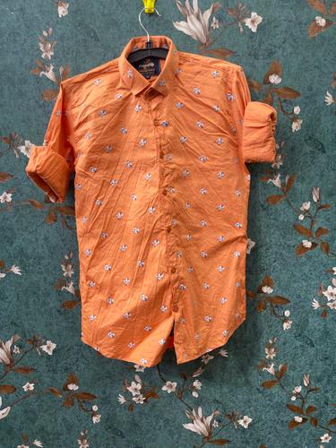 orange shirt cotton - 18036459 - Very Small Image - 1
