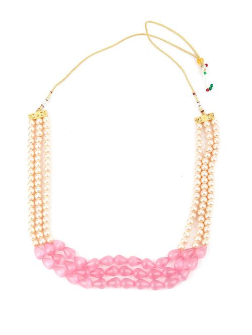 elegant white and pink pearl chain - 18036474 - Very Small Image - 1