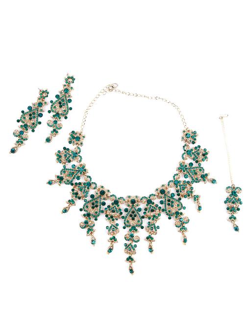 grey metal necklaces and earring - 18037804 - Very Small Image - 1
