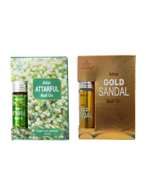 formless set of 2 attarful and gold sandal 7ml attars - 18038540 - Very Small Image - 1