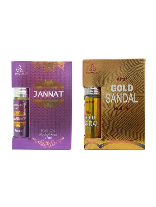formless set fo 2 jannat and gold sandal 7ml attars - 18038543 - Very Small Image - 1