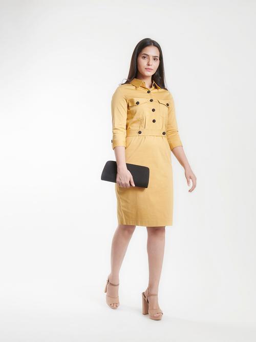 look stylish in this gorgeous mustard - 18039068 - Very Small Image - 1