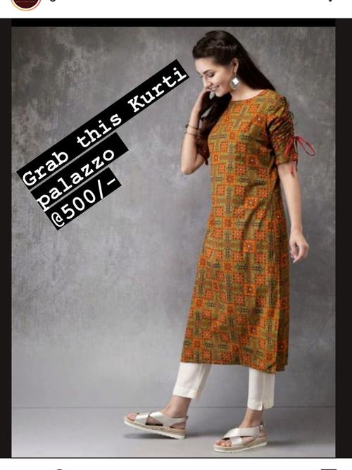 cotton kurti - 18039344 - Very Small Image - 1