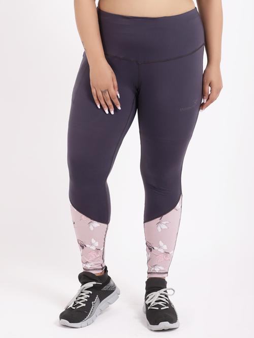 mid rise color block legging - 18041519 - Very Small Image - 1