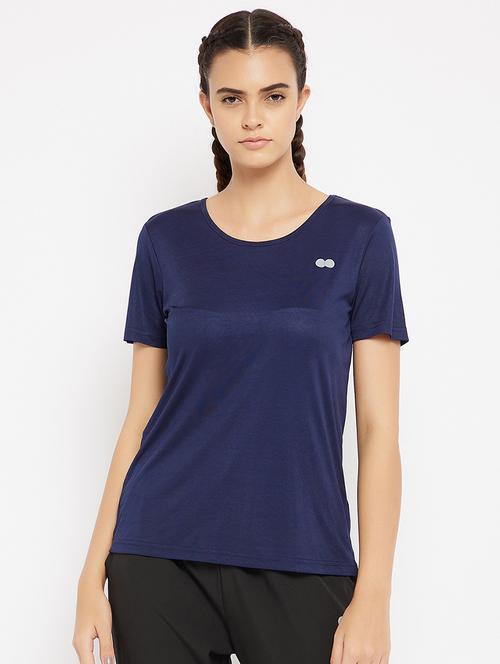 women's plain round neck t-shirt - 18041605 - Very Small Image - 1