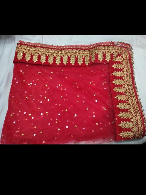 full size red dupatta - 18041880 - Very Small Image - 1