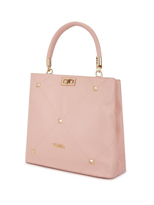 pink leatherette (pu) handbag - 18042647 - Very Small Image - 1