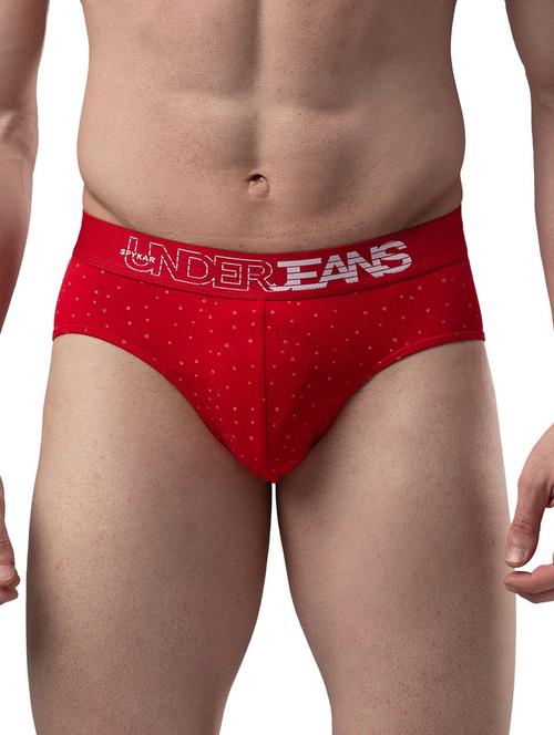 red printed hipster brief - 18042794 - Very Small Image - 1