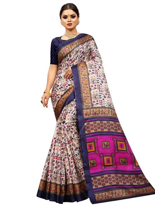 warli handloom saree with blouse - 18043166 - Very Small Image - 1