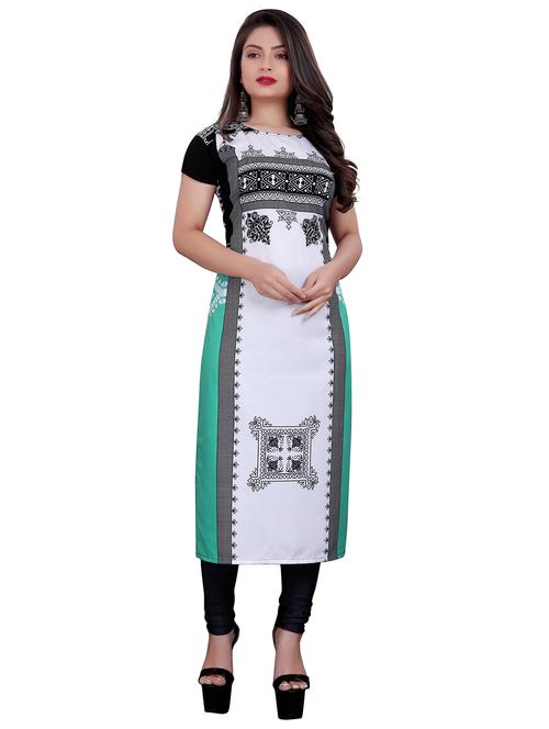 multi colored printed straight kurta - 18043204 - Very Small Image - 1
