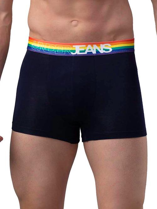 set of 2 navy blue solid trunks - 18043362 - Very Small Image - 1