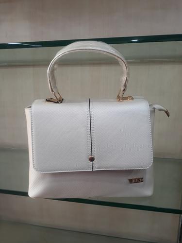 leatherette (pu) white hand bag - 18044799 - Very Small Image - 1