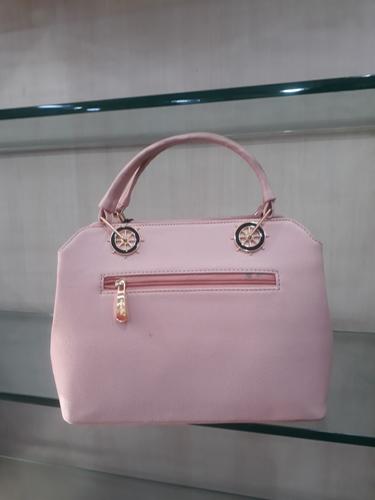 leatherette (pu) pink hand bag - 18044802 - Very Small Image - 1