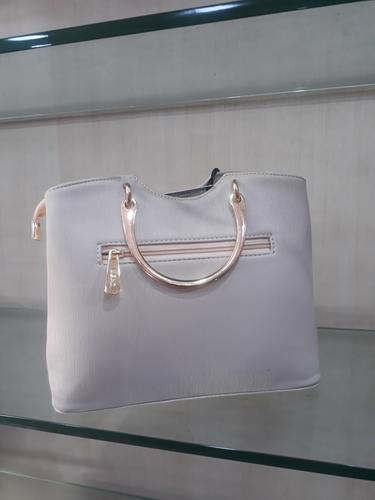 leatherette (pu) white hand bag - 18044804 - Very Small Image - 1