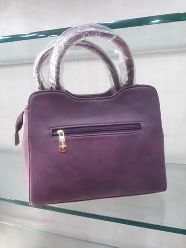 leatherette (pu) purpal hand bag - 18044819 - Very Small Image - 1