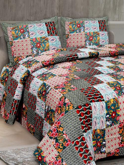 multi colored cotton bedsheet - 18044999 - Very Small Image - 1