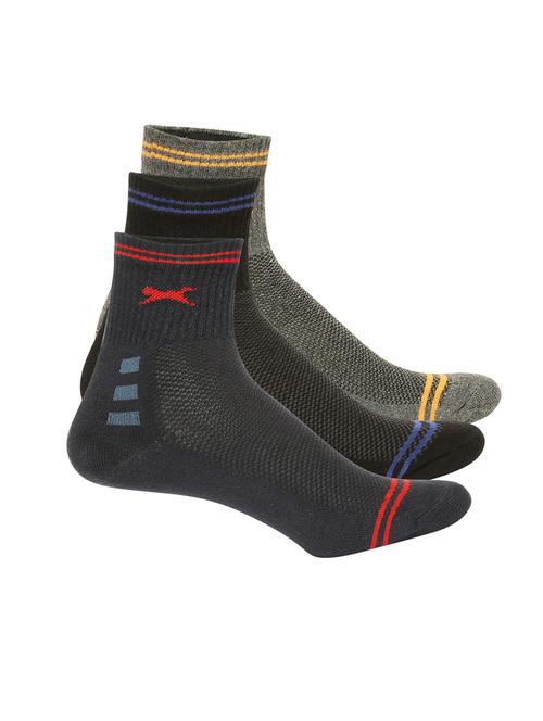 set of 3 mid-calf/crew trio sports socks - 18045026 - Very Small Image - 1