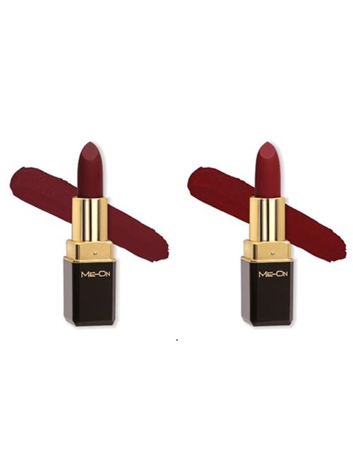 me-on pack of 2 color addict hd matte 8h longlasting lipsticks(4g each) shade - 18045057 - Very Small Image - 1