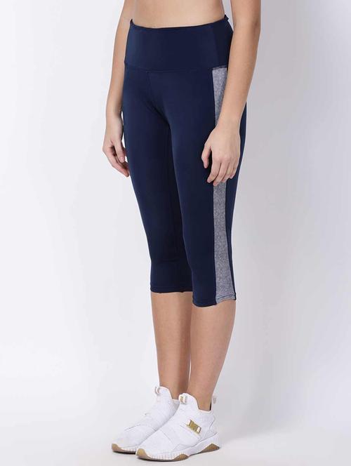 high rise side taped sports capri - 18045448 - Very Small Image - 1