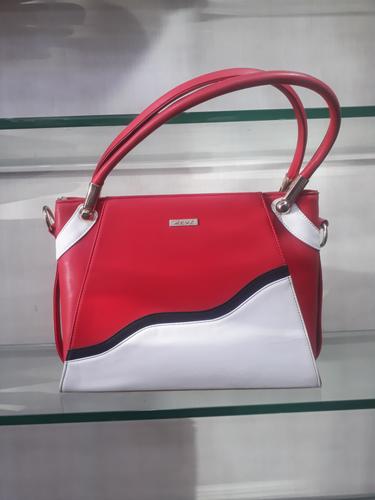leatherette (pu) red hand bag - 18045764 - Very Small Image - 1