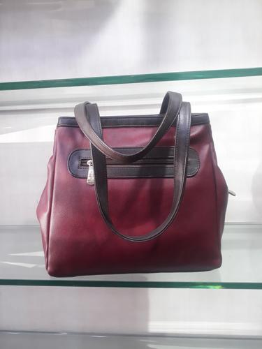 leatherette (pu) red hand bag - 18045768 - Very Small Image - 1