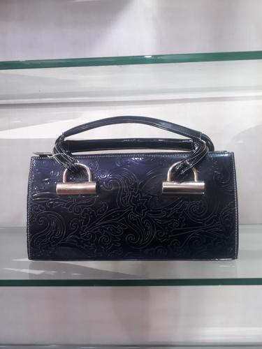 leatherette (pu) blue hand bag - 18045772 - Very Small Image - 1