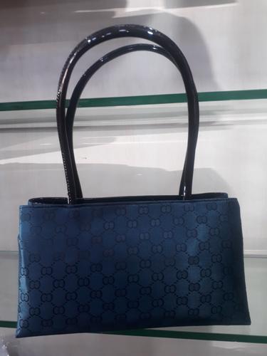 leatherette (pu) blue hand bag - 18045800 - Very Small Image - 1