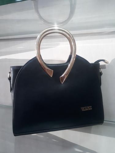 leatherette (pu) black hand bag - 18045802 - Very Small Image - 1