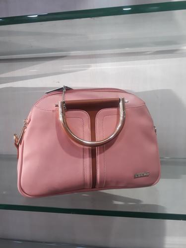 leatherette (pu) pink hand bag - 18045804 - Very Small Image - 1
