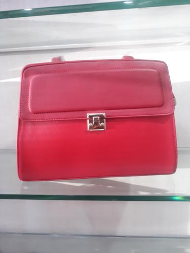 leatherette (pu) red hand bag - 18045807 - Very Small Image - 1