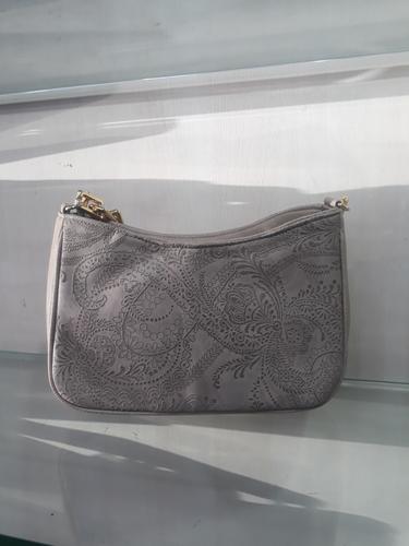 leatherette (pu) grey hand bag - 18045809 - Very Small Image - 1