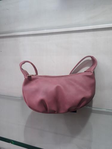leatherette (pu) pink hand bag - 18047071 - Very Small Image - 1