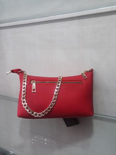leatherette (pu) red hand bag - 18047079 - Very Small Image - 1