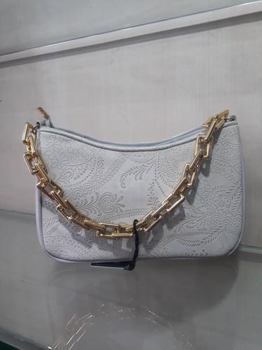 leatherette (pu) grey hand bag - 18047121 - Very Small Image - 1