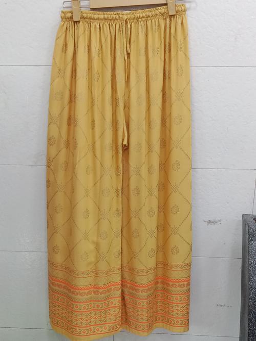 ladies plazo rayon fabric - 18047159 - Very Small Image - 1
