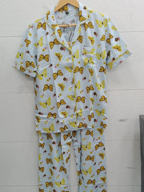 ladies nightwear fabric rayon - 18047285 - Very Small Image - 1