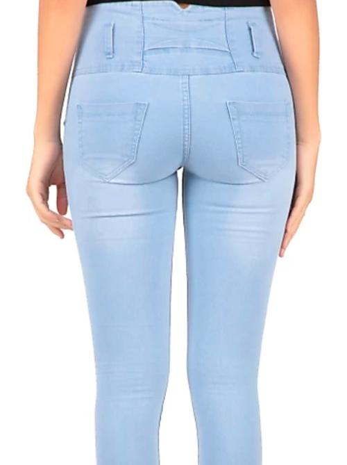 light blue cotton blend jeans - 18047904 - Very Small Image - 1